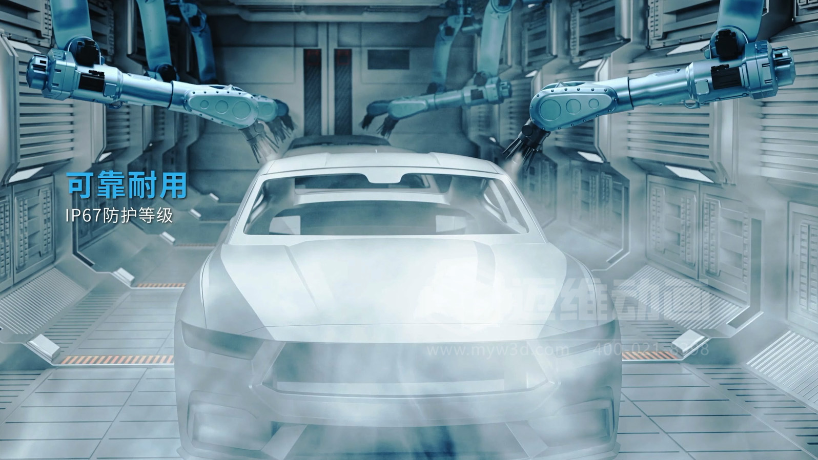 3D 動(dòng)畫(huà)透視新能源汽車(chē)自動(dòng)化產(chǎn)線！零部件流轉(zhuǎn)、精準(zhǔn)裝配全程可視化，一眼看懂硬核智造(圖6)
